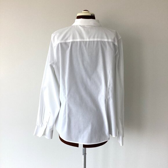 Talbots White Button Front Shirt - Picture 3 of 6